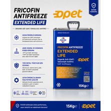 Opet Extended Life Antifriz 15 kg - Oat Organik Konsantre Antifriz