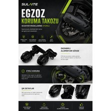 Sulaite Motosiklet Scooter Egzoz Koruma Takozu Universal Egzoz Motosiklet Koruma Takozu Özel Üretim Cnc Model Çelik