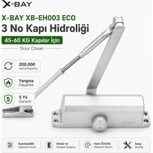 X-Bay XB-EH003 Eco 3 Numara Kapı Hidroliği – 45-60 kg Kapılar Için