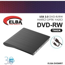 Elba Dvdwrt-Thck Harici Dvdrw Thick, Siyah DVD Yazıcı Writer