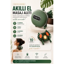 Kılıforyum 12 Parmaklı Akıllı Boyun ve Omuz Masaj Aleti – LCD Ekranlı, Isıtmalı, 3 Sensörlü, Kablosuz Şarjlı 2000 Mah
