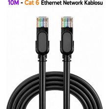 Dexmon 10M Cat 6 Utp Ethernet Kablosu RJ45 Bilgisayar Internet Lan Ağ Kablosu 26AWG Pvc 6mm
