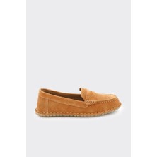 Derinet Hakiki Deri Comfort Taban Kadın Loafer
