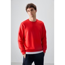 Air Jones Fiesta Pamuk Yumuşak Dokulu Standart Fit Basic Erkek Sweatshirt - 88363