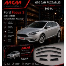 Mkm Ford Focus 3 2011-2018 Model Füme Renk Içten Geçme 4'lü Cam Rüzgarlığı