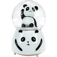 St. Morritz Siyah-Beyaz Panda Kar Küresi Orta Boy
