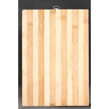 St. Morritz Bambu Kesim Tahtası Ahşap Kesim Panosu 22X32 cm Orta Boy