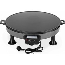 St. Morritz Termostatlı Elektrikli Katmer,gözleme,börek,ekmek Sacı Büyük Boy 2000W 50CM (Ayak Hediyeli)