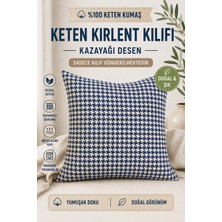 Mavi Kazayağı Desen Kırlent Kılıfı
