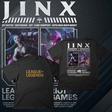 Tottobene League Of Legends -Jınx- Baskılı Oversize T-Shirt