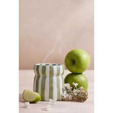 Anthropologie Paddywax Cabana Bora Bora Çizgili Seramik Mum