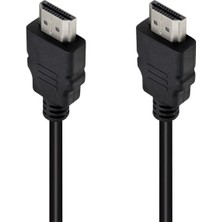 Motto Ticaret PM-31396 Plastik Düz Siyah 50 cm Poşetli HDMI Kablo