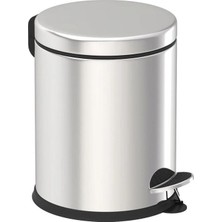 St. Morritz 5 Litre Paslanmaz Çelik Pedallı Çöp Kovası Çöp Kovası