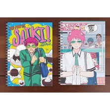 St. Morritz Saiki K. 2 Adet Anime Spiralli Defter A5 Boy 50 Yaprak