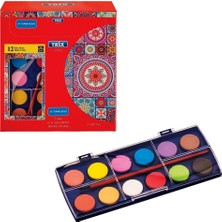 Renas Store 12'li Sulu Boya Seti - Fırçalı - 12 Renk