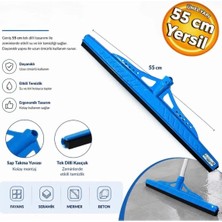 Üçtem Ev ve Işyeri Tipi Plastik Çekpas Çekçek Yersil 55 cm Yer Temizleme Silme Çekpas