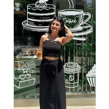 Cherie Style Kadın Askılı Crop Atlet