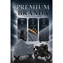 Sulaite Motosiklet Brandası Yamaha Mt-25 Motor Brandası Su Geçirmez Uv Koruma Kalın Kumaş Motor Örtüsü Gri