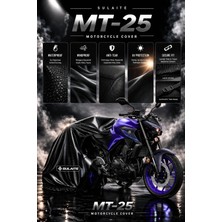 Sulaite Motosiklet Brandası Yamaha Mt-25 Motor Brandası Su Geçirmez Uv Koruma Kalın Kumaş Motor Örtüsü Siyah
