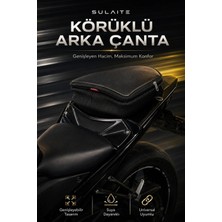 Sulaite Motosiklet Körüklü Arka Çanta Arka Artçı Koltuk Çantası (Kask Sığabilir)