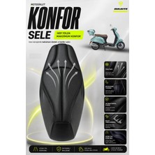 Sulaite Motosiklet Konfor Sele Kılıfı Falcon Soft Uyumlu Visco Süngerli Sele Pedi