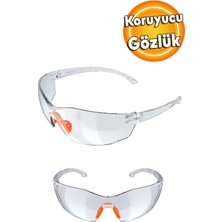 St. Morritz Iş Güvenlik Güvenliği Gözlüğü Koruyucu Labaratuvar Silikonlu Çapak Gözlük S1100 Şeffaf Ürünleri