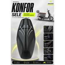 Sulaite Motosiklet Konfor Sele Kılıfı Mondial Virago 50 Uyumlu Visco Süngerli Sele Pedi .
