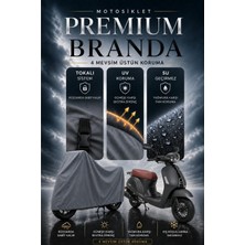 Sulaite Motosiklet Brandası Kuba Blueberry Motor Brandası Su Geçirmez Koruma Kalın Kumaş Motor Örtüsü Gri