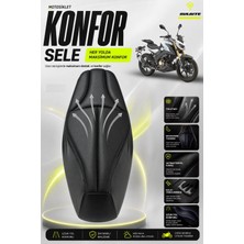 Sulaite Motosiklet Konfor Sele Kılıfı Qj Motor Srk 125S Uyumlu Visco Süngerli Sele Pedi