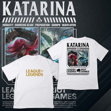 Tottobene League Of Legends -Katarına- Baskılı Oversize T-Shirt