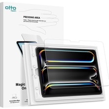 Otto Tech iPAD 6.nesil 12.9 Inç (2022) Kalıplı Ekran Koruyucu Cam