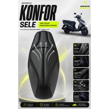 Sulaite Motosiklet Konfor Sele Kılıfı Honda Dio Uyumlu Visco Süngerli Sele Pedi Yırtılmaya Dayanıklı