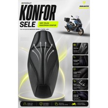 Sulaite Motosiklet Konfor Sele Kılıfı Kuba Newcity 125 ve 50CC Uyumlu Visco Süngerli Sele Pedi