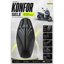 Sulaite Motosiklet Konfor Sele Kılıfı Sym Jet 14 Uyumlu Visco Süngerli Sele Pedi Su Geçirmez .