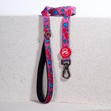 Pawstar Hearts Leash Kedi Köpek Sevk & Gezdirme Kayışı Köpek Uzatma Tasması-1,5cm
