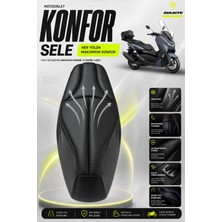Sulaite Motosiklet Konfor Sele Kılıfı Yamaha Nmax Uyumlu Visco Süngerli Sele Pedi Yırtılmaya Dayanıklı