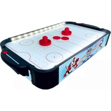 PopŞeker LED Işıklı Masaüstü Hava Hokeyi – Eğlenceli Mini Air Hockey Oyunu