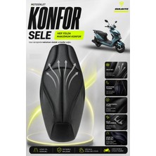 Sulaite Motosiklet Konfor Sele Kılıfı Kuba Space 50 / 50 Pro Uyumlu Visco Süngerli Sele Pedi .