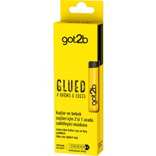 Got2B Glued Kaş ve Bebek Saçları Için 2'si 1 Arada Sabitleyici Maskara Vegan Formül* 16ML