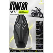 Sulaite Motosiklet Konfor Sele Kılıfı Bajaj Ns 200 Uyumlu Visco Süngerli Sele Pedi