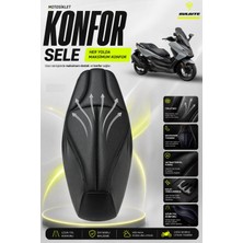 Sulaite Motosiklet Konfor Sele Kılıfı Honda Forza Uyumlu Visco Süngerli Sele Pedi Yağmurluk Sele Kılıfı Hediyeli