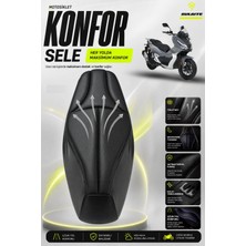 Sulaite Motosiklet Konfor Sele Kılıfı Rks Freccia 150 - 125 Uyumlu Visco Süngerli Sele Pedi Yırtılmaya Dayanıklı