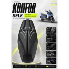Sulaite Motosiklet Konfor Sele Kılıfı Kymco X-Town 250I Uyumlu Visco Süngerli Sele Pedi
