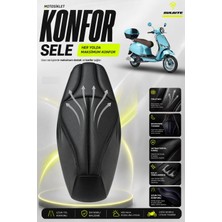 Sulaite Motosiklet Konfor Sele Kılıfı Altai Xline 50 - 50 Pro Uyumlu Visco Süngerli Sele Pedi