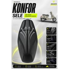 Sulaite Motosiklet Konfor Sele Kılıfı Vespa 125 - 250 Uyumlu Visco Süngerli Sele Pedi