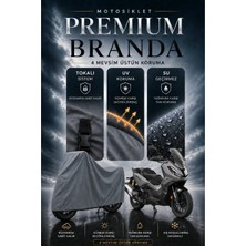 Sulaite Motosiklet Brandası Honda Adv Motor Brandası Su Geçirmez Uv Koruma Kalın Kumaş Motor Örtüsü Gri