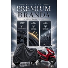 Sulaite Motosiklet Brandası Honda Pcx Motor Brandası Su Geçirmez Uv Koruma Kalın Kumaş Motor Örtüsü Gri