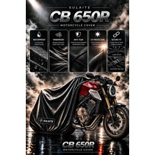 Sulaite Motosiklet Brandası Honda CB650R Motor Brandası Su Geçirmez Uv Koruma Kalın Kumaş Motor Örtüsü Siyah