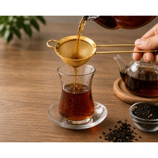 YDGR Paslanmaz Çelik Ince Gözenekli Mini Süzgeç – Çay, Pudra Şekeri, Un ve Kakao Süzme Aparatı
