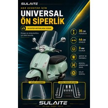 Sulaite Motor Ön Cam Ön Siperlik 35 cm Motosiklet Ön Cam Tüm Scooter Motorlara Uyumludur